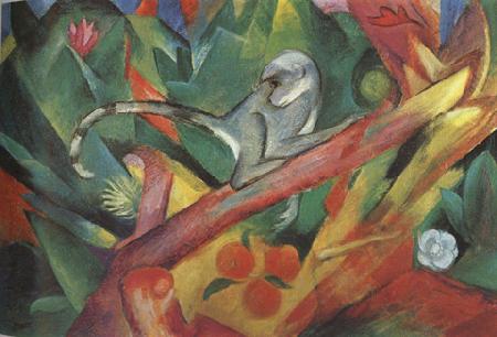 Franz Marc The Monkey (mk34) oil painting image